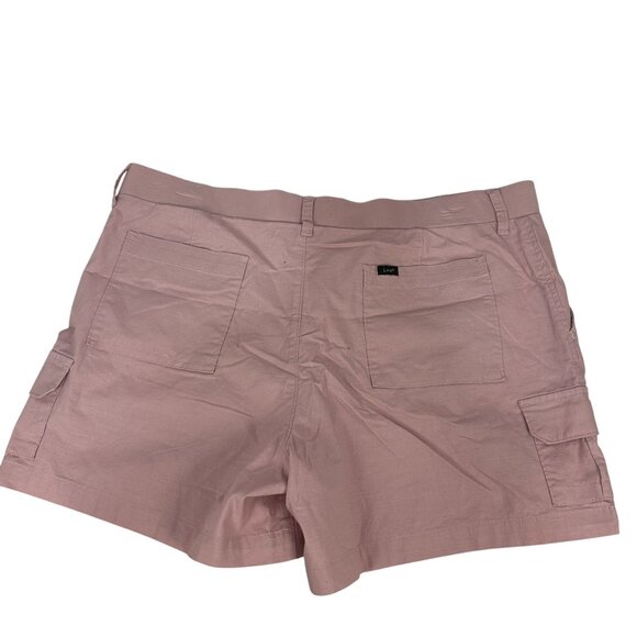 Lee Womens Comfort Waistband 5 Inch Cargo Shorts Size 20 Soft Mauve - Picture 5 of 10